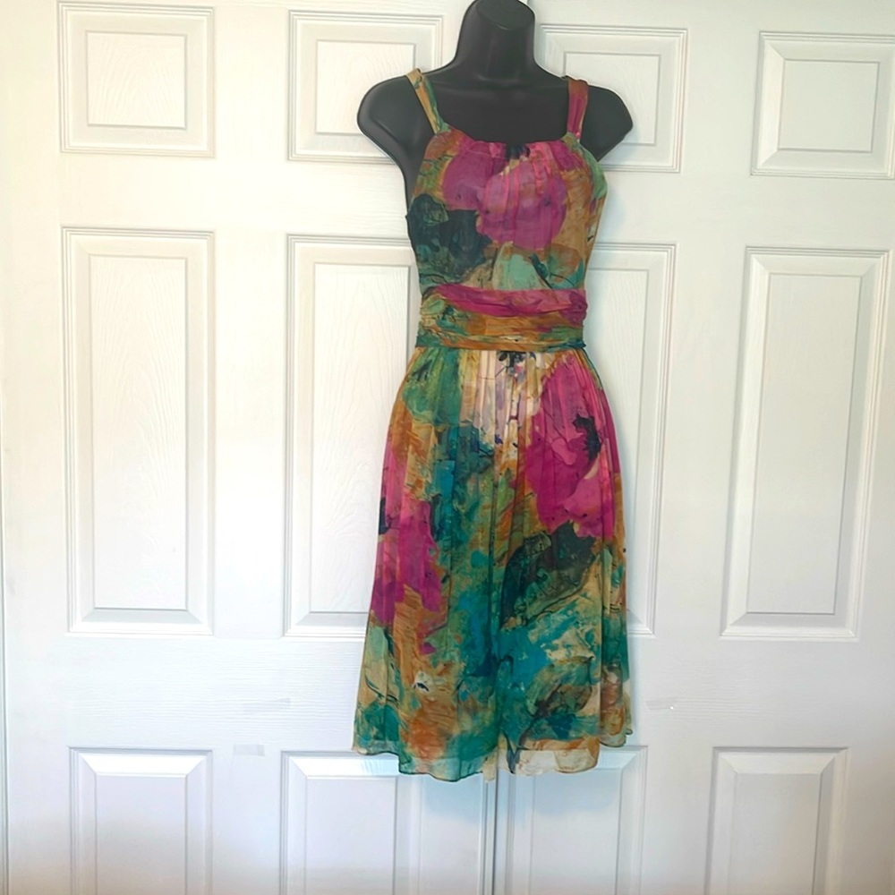 Jones of New York summer dress Size 14 multi color
